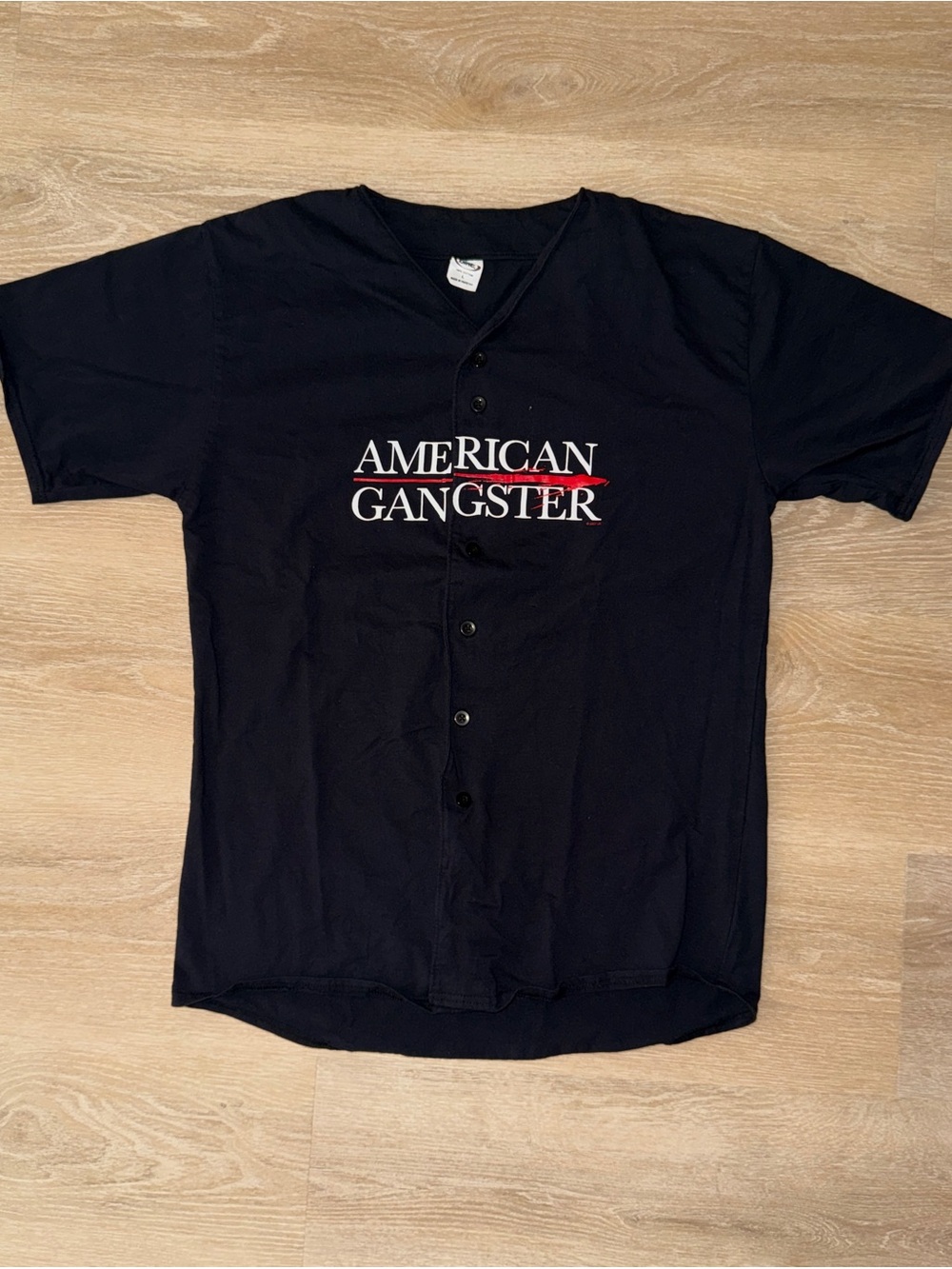 2007 American Gangster Movie Promo Button Up T-Shirt